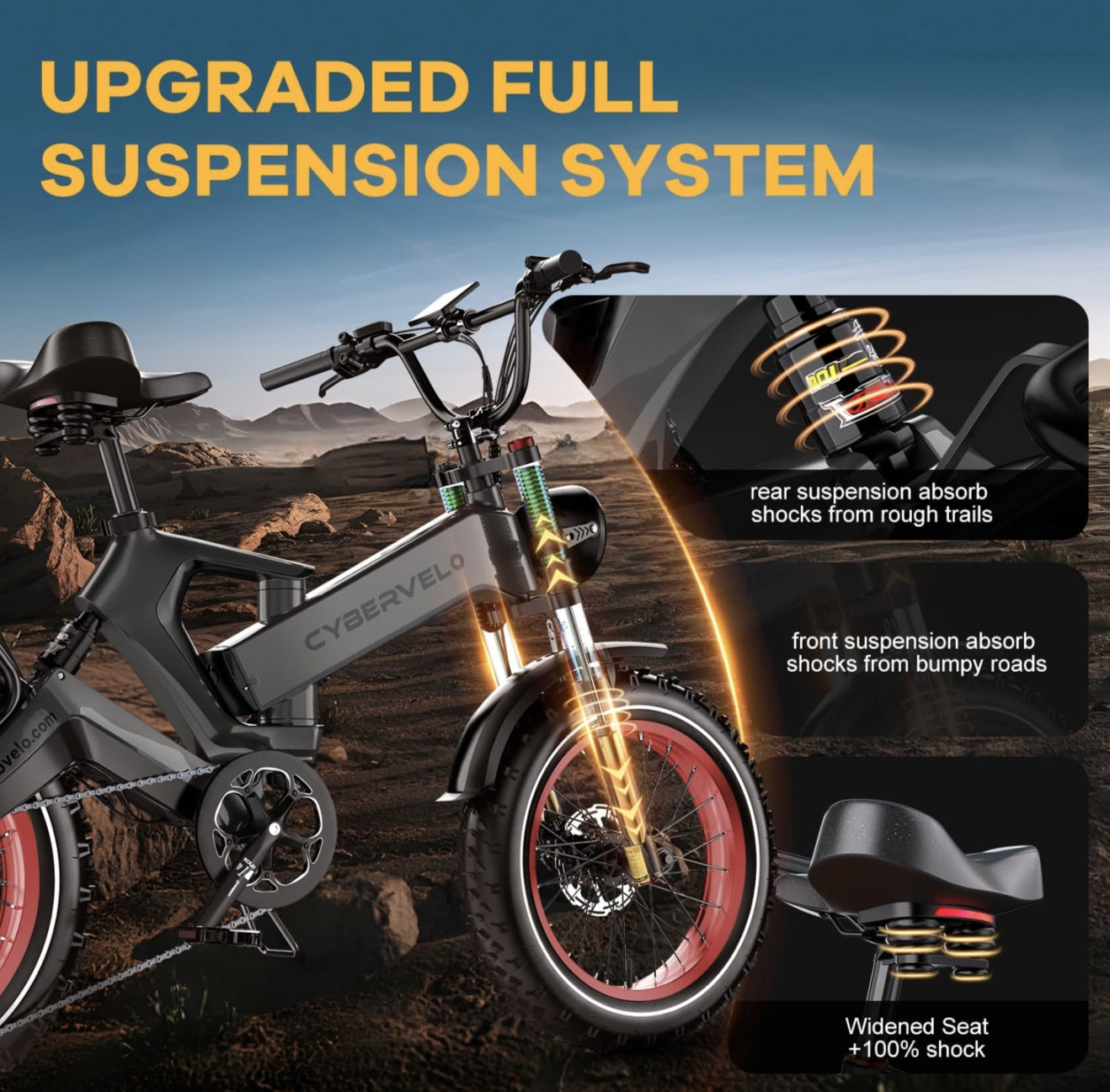 Foldable E-bike Up to 100Mile/35mph - Low Stock