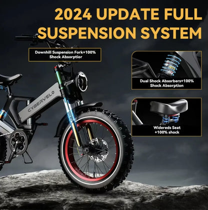 Foldable E-bike Up to 100Mile/35mph - Low Stock