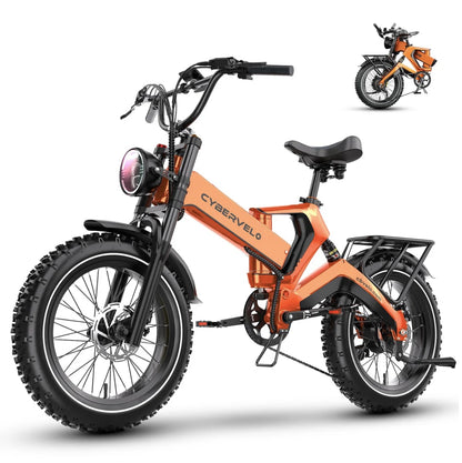 Foldable E-bike Up to 100Mile/35mph - Low Stock