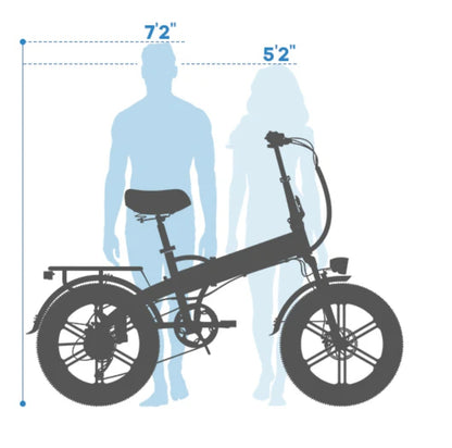 Foldable E-bike Up to 100Mile/35mph - Low Stock